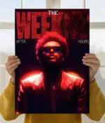 The Weeknd After Hours Neon Glow Wall Poster
